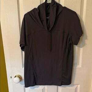 Under Armour Women's Dark Gray Cowl Neck Short Sleeve